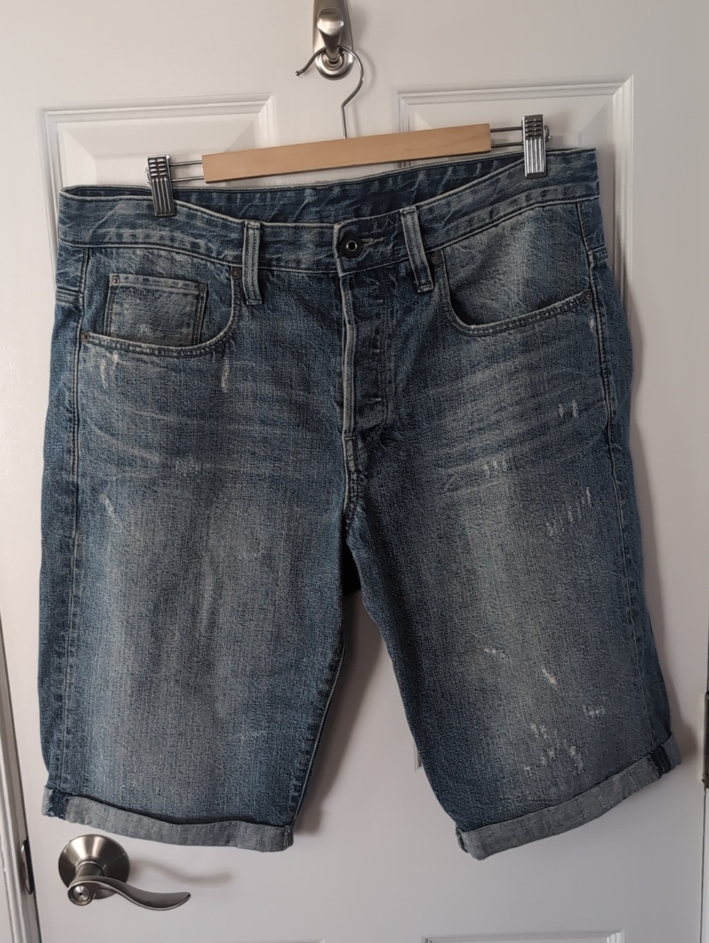 G-Star Raw 3301 Straight Leg Jorts Jean Shorts